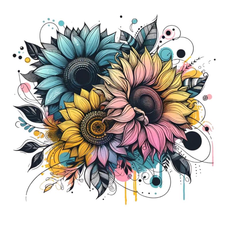 Heat transfers Iron on stickers  Tattoo girl 52 for Tshirts Iron on Decal Patches Stickers Clothes Hat Pillows DIY Crafts