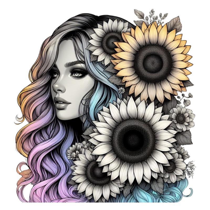 Heat transfers Iron on stickers  Tattoo girl 43 for Tshirts Iron on Decal Patches Stickers Clothes Hat Pillows DIY Crafts