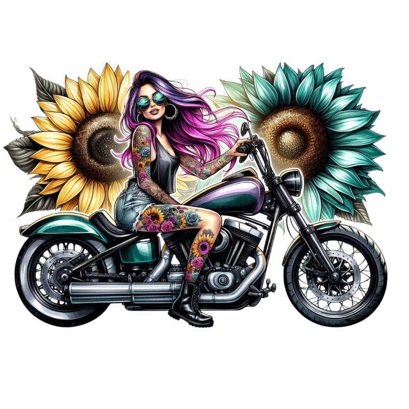 Heat transfers Iron on stickers  Tattoo girl 34 for Tshirts Iron on Decal Patches Stickers Clothes Hat Pillows DIY Crafts