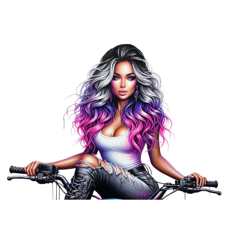 Heat transfers Iron on stickers  Tattoo girl 30 for Tshirts Iron on Decal Patches Stickers Clothes Hat Pillows DIY Crafts