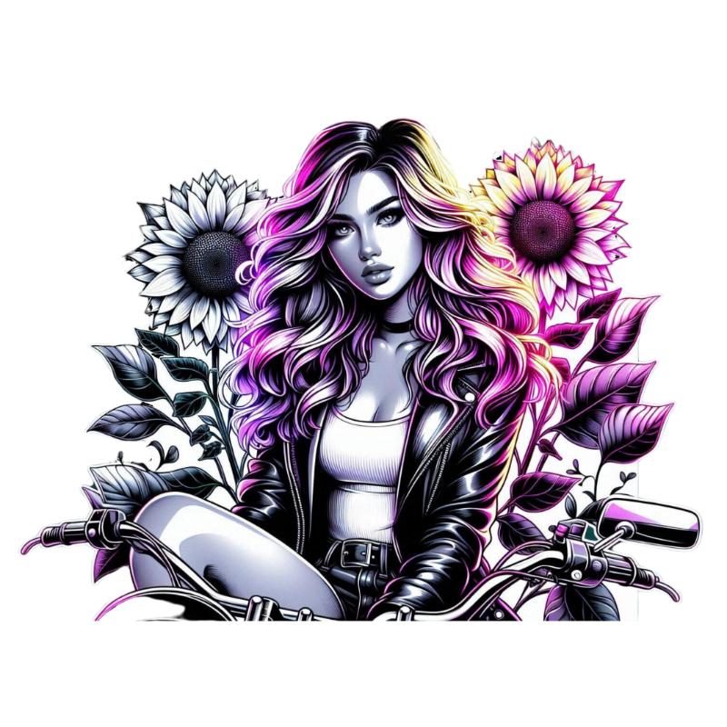 Heat transfers Iron on stickers  Tattoo girl 26 for Tshirts Iron on Decal Patches Stickers Clothes Hat Pillows DIY Crafts