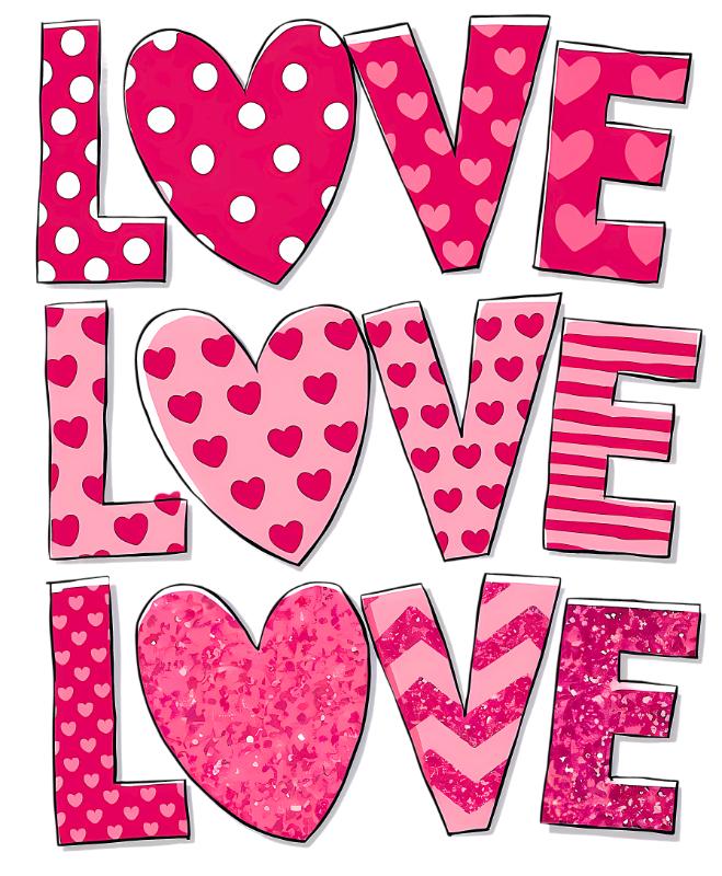 Heat transfers Iron on stickers  Valentine`s Day Valentine lover 420 for Tshirts Iron on Decal Patches Stickers Clothes Hat Pillows DIY Crafts