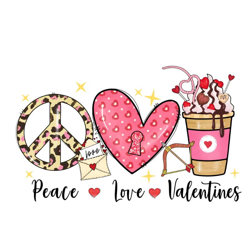 UV DTF decal Stickers cup wraps small decals Valentine`s Day Valentine lover 251 for Cup, glass, mugs, phone case, car, computer, furniture decals, DIY stickers UV DTF Transfer stickers wraps DIY Crafts