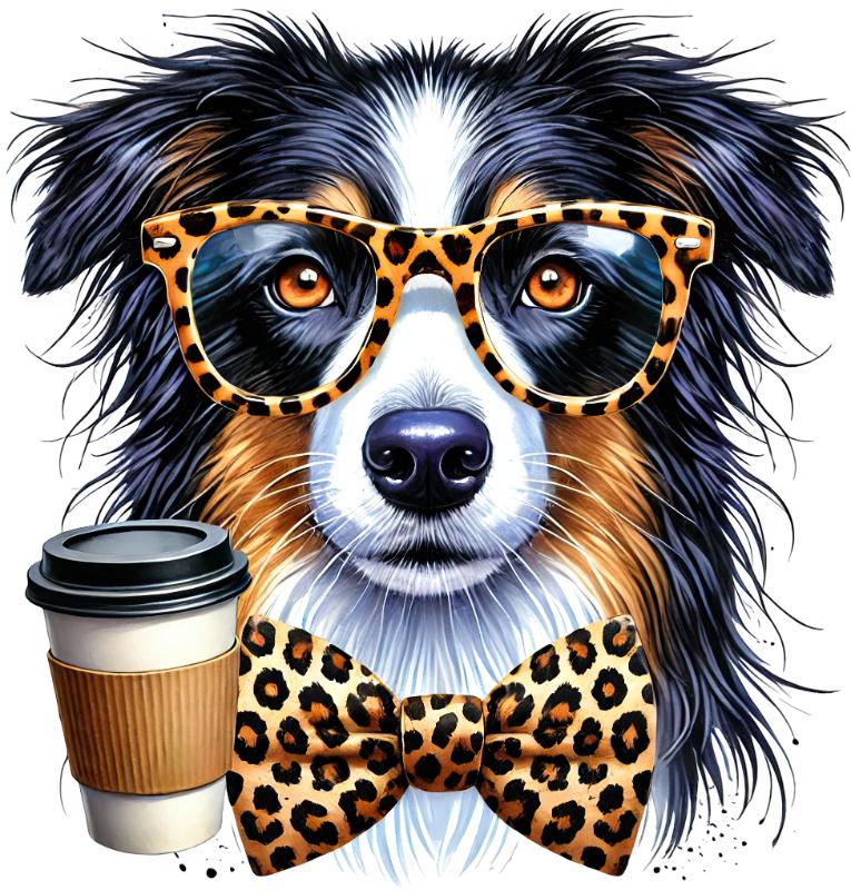 Heat transfers Iron on stickers  dog 192 for Tshirts Iron on Decal Patches Stickers Clothes Hat Pillows DIY Crafts