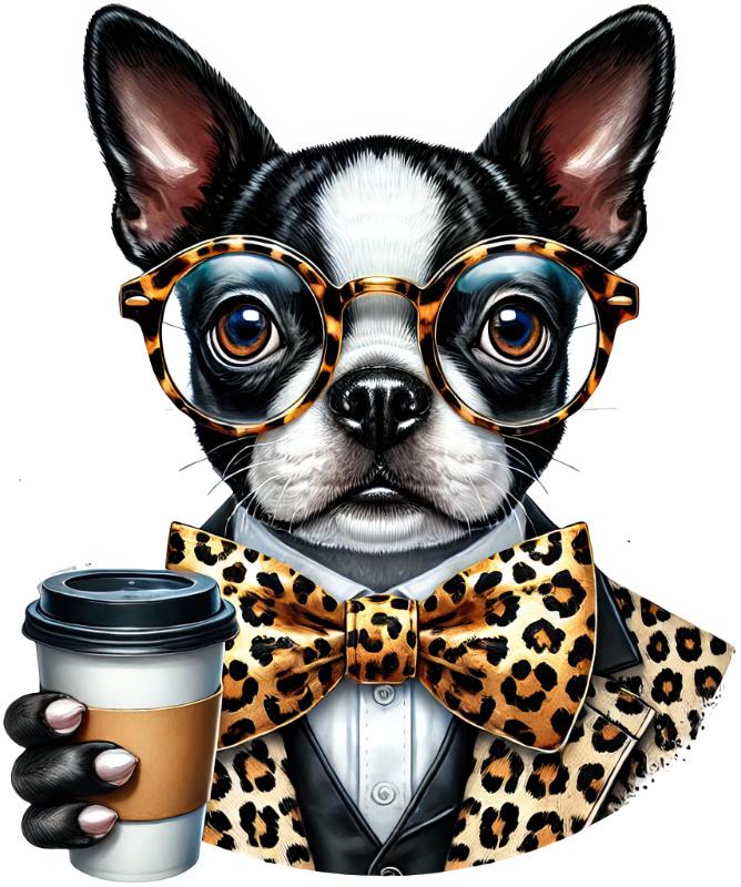 Heat transfers Iron on stickers  dog 171 for Tshirts Iron on Decal Patches Stickers Clothes Hat Pillows DIY Crafts