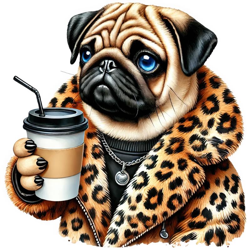 Heat transfers Iron on stickers  dog 169 for Tshirts Iron on Decal Patches Stickers Clothes Hat Pillows DIY Crafts