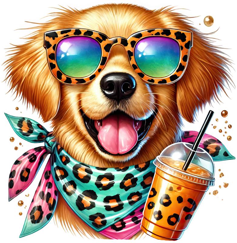 Heat transfers Iron on stickers  dog 167 for Tshirts Iron on Decal Patches Stickers Clothes Hat Pillows DIY Crafts