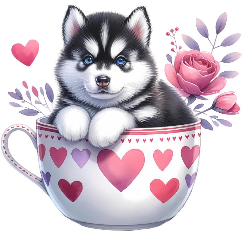 Heat transfers Iron on stickers  dog 143 for Tshirts Iron on Decal Patches Stickers Clothes Hat Pillows DIY Crafts