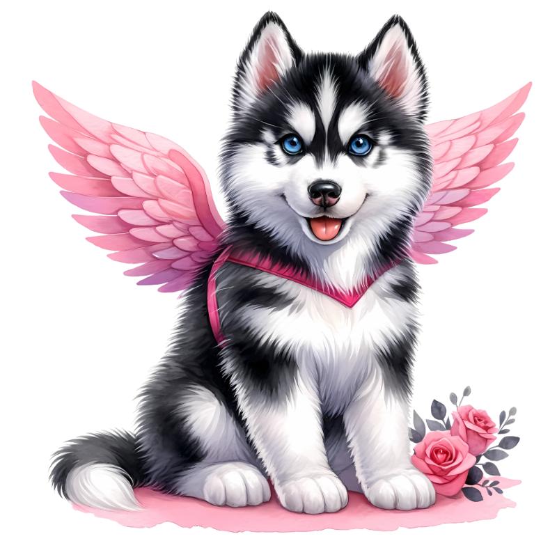 Heat transfers Iron on stickers  dog 142 for Tshirts Iron on Decal Patches Stickers Clothes Hat Pillows DIY Crafts