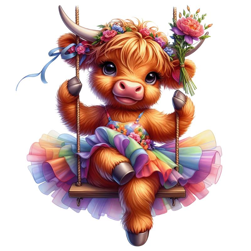 Heat transfers Iron on stickers  cute animal 294 for Tshirts Iron on Decal Patches Stickers Clothes Hat Pillows DIY Crafts