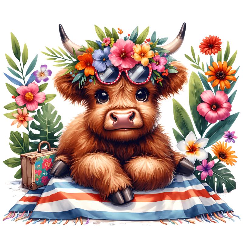 Heat transfers Iron on stickers  cute animal 235 for Tshirts Iron on Decal Patches Stickers Clothes Hat Pillows DIY Crafts