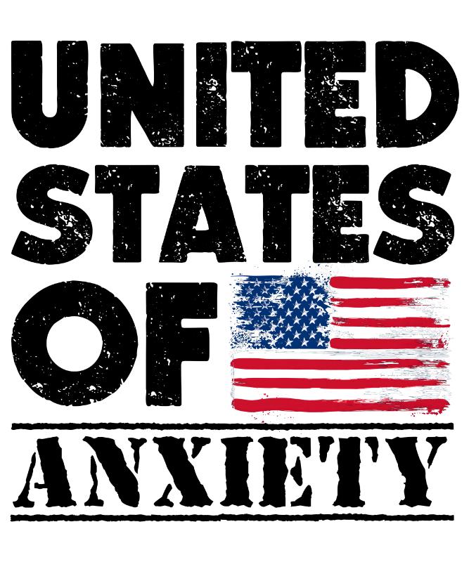 Heat transfers Iron on stickers  anxiety 11 for Tshirts Iron on Decal Patches Stickers Clothes Hat Pillows DIY Crafts