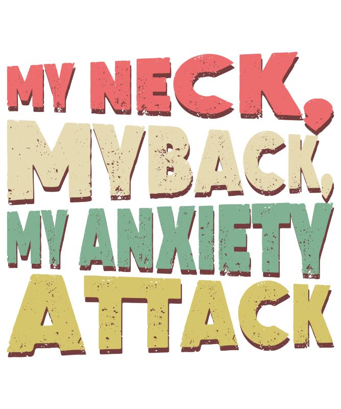 Heat transfers Iron on stickers  anxiety 8 for Tshirts Iron on Decal Patches Stickers Clothes Hat Pillows DIY Crafts