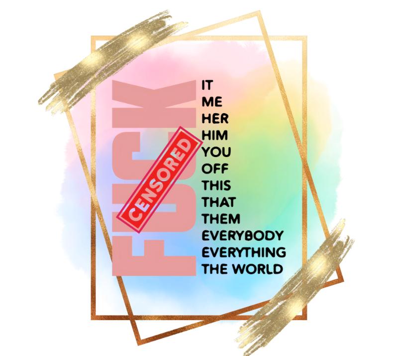 UV DTF decal Stickers cup wraps small decals Obscene Curse Swear Bad words 111 for Cup, glass, mugs, phone case, car, computer, furniture decals, DIY stickers UV DTF Transfer stickers wraps DIY Crafts