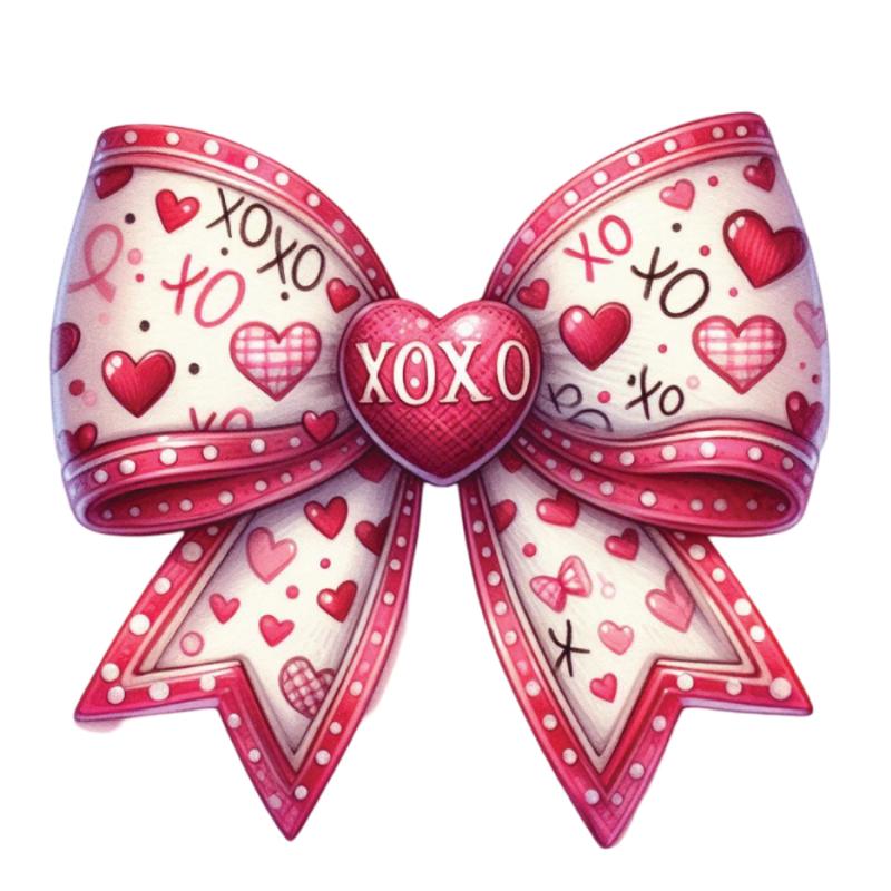 Heat transfers Iron on stickers  bow 194 for Tshirts Iron on Decal Patches Stickers Clothes Hat Pillows DIY Crafts