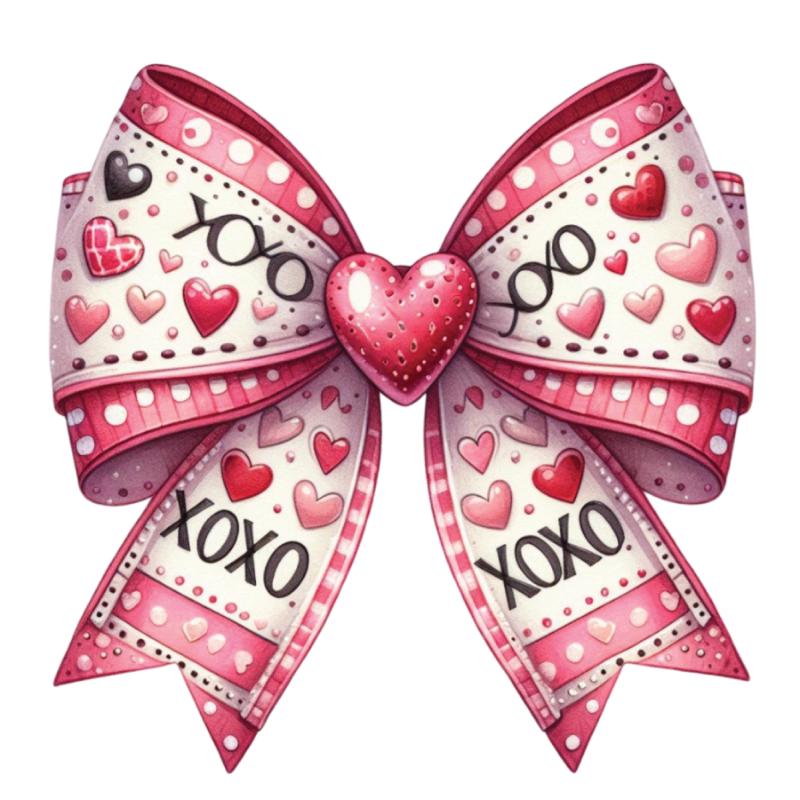 Heat transfers Iron on stickers  bow 185 for Tshirts Iron on Decal Patches Stickers Clothes Hat Pillows DIY Crafts