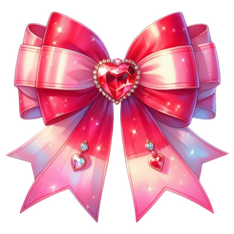 Heat transfers Iron on stickers  bow 119 for Tshirts Iron on Decal Patches Stickers Clothes Hat Pillows DIY Crafts