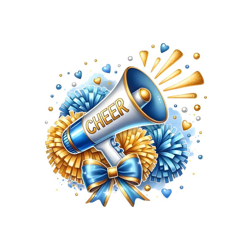 UV DTF decal Stickers cup wraps small decals cheer mom leading 3 for Cup, glass, mugs, phone case, car, computer, furniture decals, DIY stickers UV DTF Transfer stickers wraps DIY Crafts