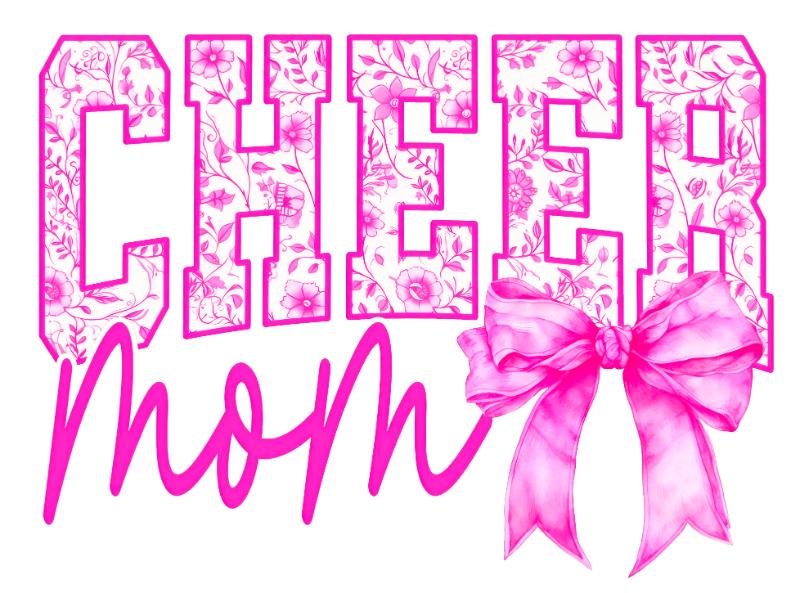 UV DTF decal Stickers cup wraps small decals cheer mom leading 24 for Cup, glass, mugs, phone case, car, computer, furniture decals, DIY stickers UV DTF Transfer stickers wraps DIY Crafts