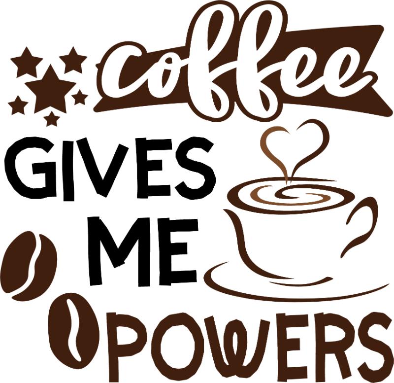 Heat transfers Iron on stickers  coffee 216 for Tshirts Iron on Decal Patches Stickers Clothes Hat Pillows DIY Crafts