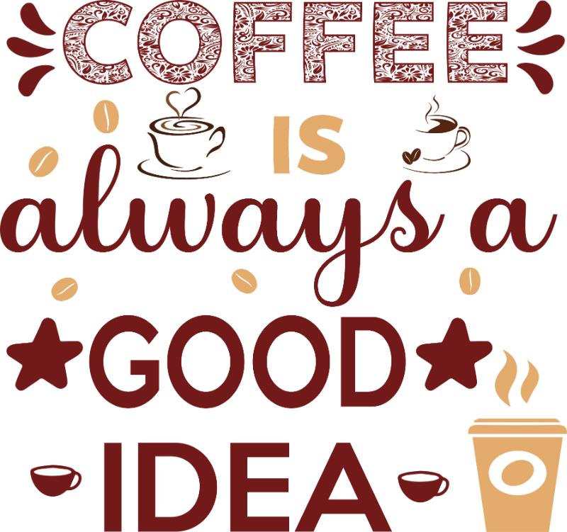 Heat transfers Iron on stickers  coffee 215 for Tshirts Iron on Decal Patches Stickers Clothes Hat Pillows DIY Crafts