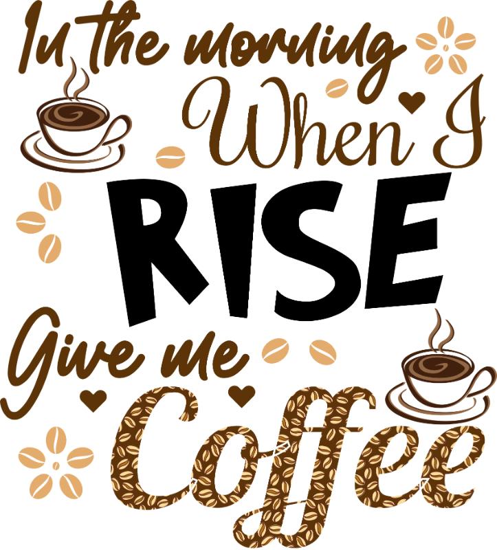 Heat transfers Iron on stickers  coffee 161 for Tshirts Iron on Decal Patches Stickers Clothes Hat Pillows DIY Crafts