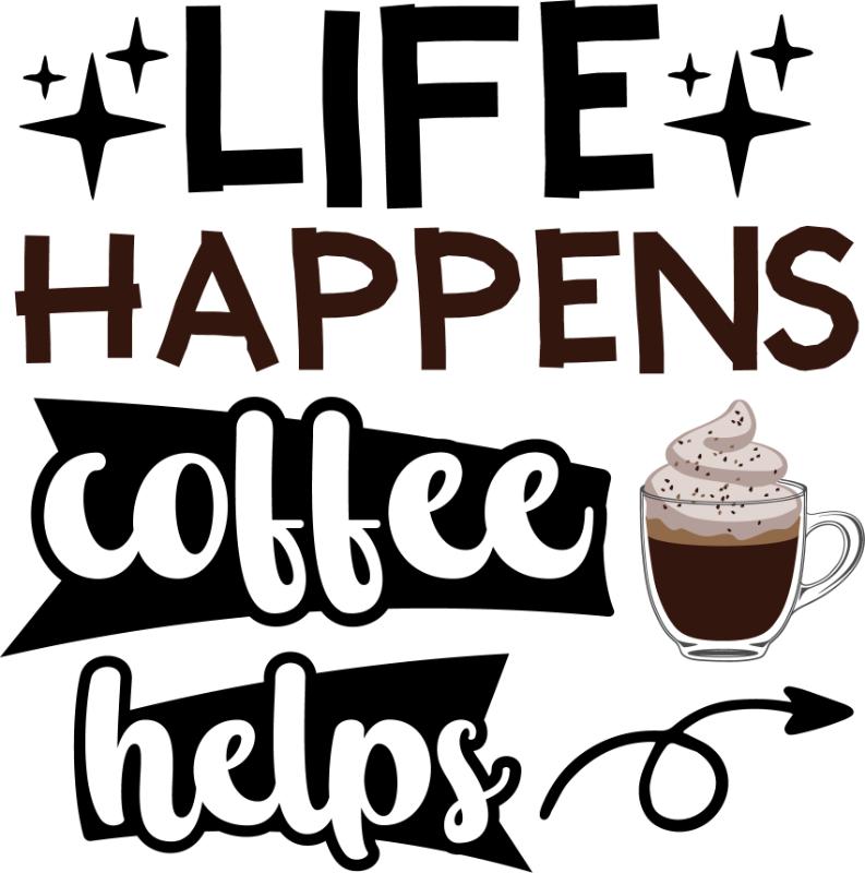 Heat transfers Iron on stickers  coffee 158 for Tshirts Iron on Decal Patches Stickers Clothes Hat Pillows DIY Crafts