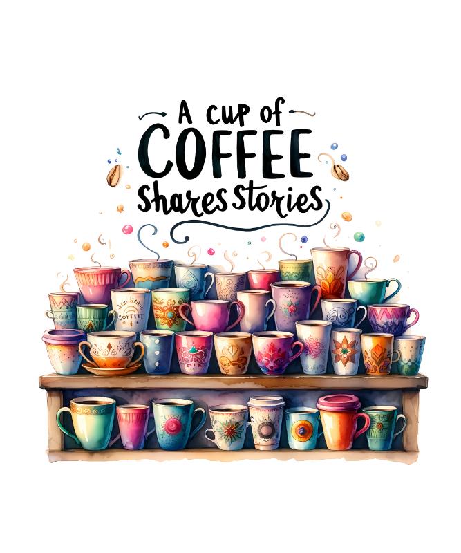 Heat transfers Iron on stickers  coffee 136 for Tshirts Iron on Decal Patches Stickers Clothes Hat Pillows DIY Crafts