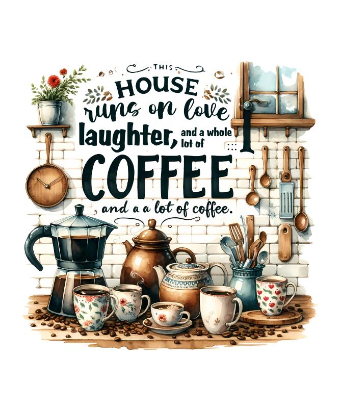 Heat transfers Iron on stickers  coffee 124 for Tshirts Iron on Decal Patches Stickers Clothes Hat Pillows DIY Crafts