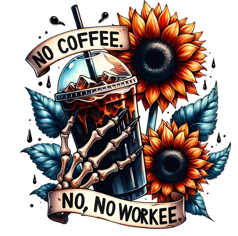 Heat transfers Iron on stickers  coffee 78 for Tshirts Iron on Decal Patches Stickers Clothes Hat Pillows DIY Crafts