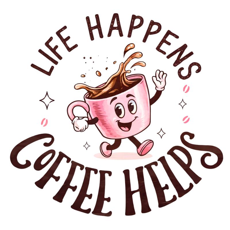 Heat transfers Iron on stickers  coffee 72 for Tshirts Iron on Decal Patches Stickers Clothes Hat Pillows DIY Crafts