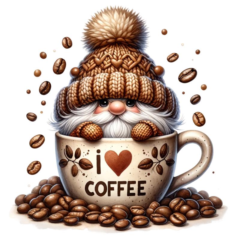Heat transfers Iron on stickers  coffee 43 for Tshirts Iron on Decal Patches Stickers Clothes Hat Pillows DIY Crafts