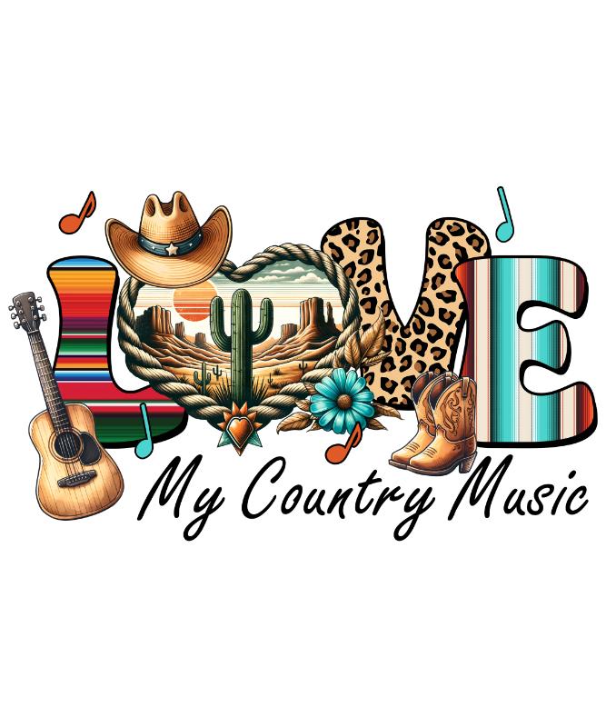 UV DTF decal Stickers cup wraps small decals country music 58 for Cup, glass, mugs, phone case, car, computer, furniture decals, DIY stickers UV DTF Transfer stickers wraps DIY Crafts