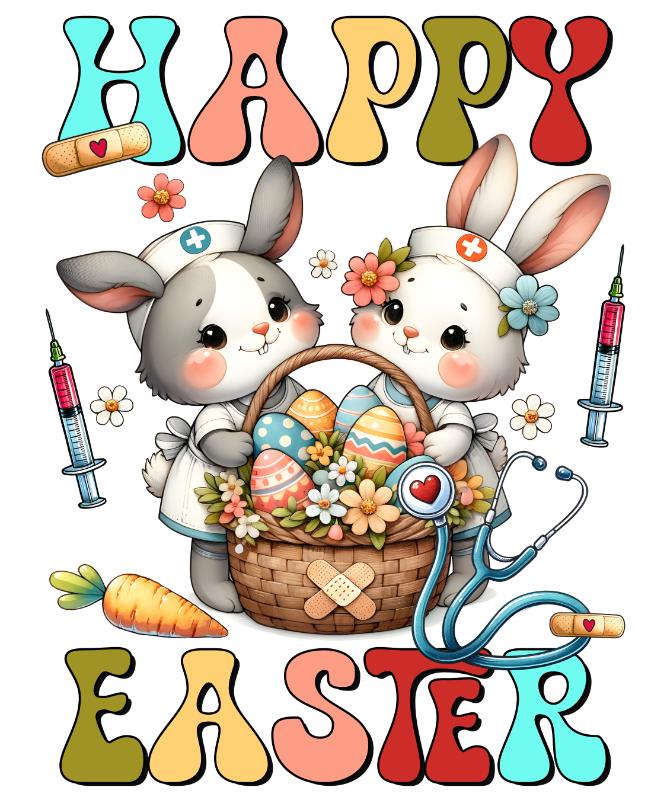 Heat transfers Iron on stickers  easter 15 for Tshirts Iron on Decal Patches Stickers Clothes Hat Pillows DIY Crafts