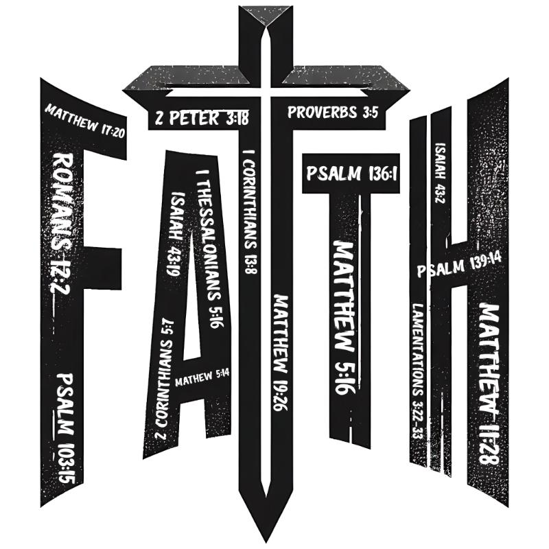 UV DTF decal Stickers cup wraps small decals faith Jesus Christ Lord god cross prayer trust hope blessing spiritual truth religious541 for Cup, glass, mugs, phone case, car, computer, furniture decals, DIY stickers UV DTF Transfer stickers wraps DIY Crafts