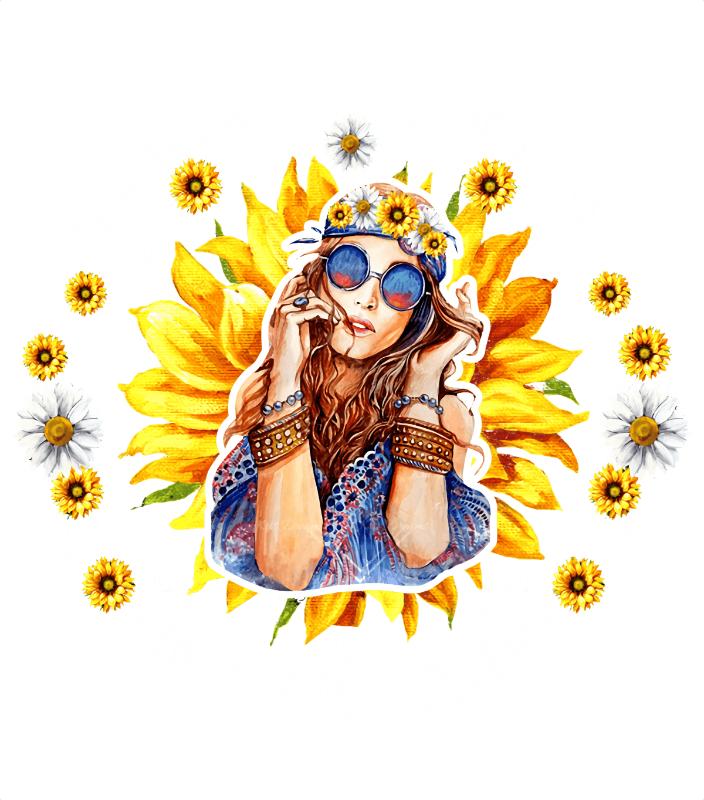 UV DTF decal Stickers cup wraps small decals flower 355 for Cup, glass, mugs, phone case, car, computer, furniture decals, DIY stickers UV DTF Transfer stickers wraps DIY Crafts