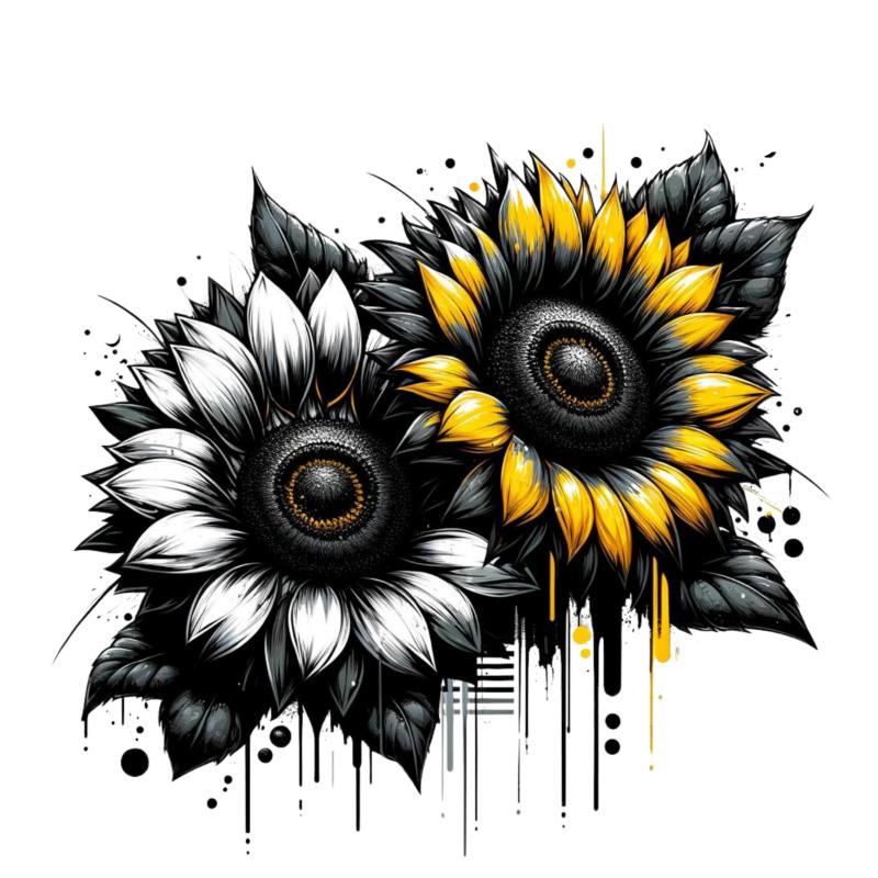 UV DTF decal Stickers cup wraps small decals flower 334 for Cup, glass, mugs, phone case, car, computer, furniture decals, DIY stickers UV DTF Transfer stickers wraps DIY Crafts