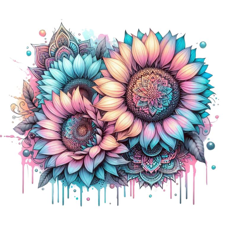 UV DTF decal Stickers cup wraps small decals flower 332 for Cup, glass, mugs, phone case, car, computer, furniture decals, DIY stickers UV DTF Transfer stickers wraps DIY Crafts