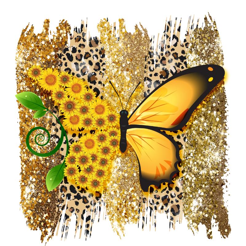 UV DTF decal Stickers cup wraps small decals flower 257 for Cup, glass, mugs, phone case, car, computer, furniture decals, DIY stickers UV DTF Transfer stickers wraps DIY Crafts