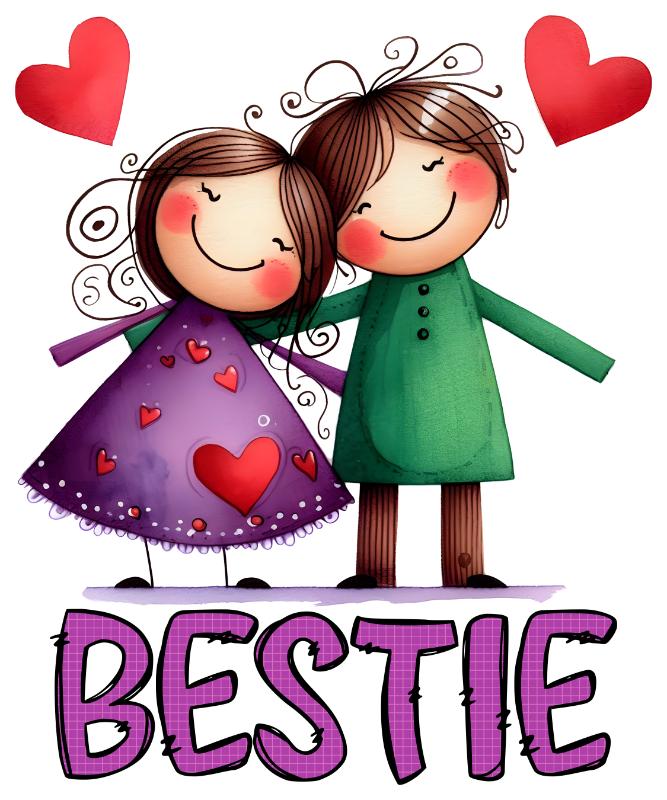 UV DTF decal Stickers cup wraps small decals friends bestie 11 for Cup, glass, mugs, phone case, car, computer, furniture decals, DIY stickers UV DTF Transfer stickers wraps DIY Crafts