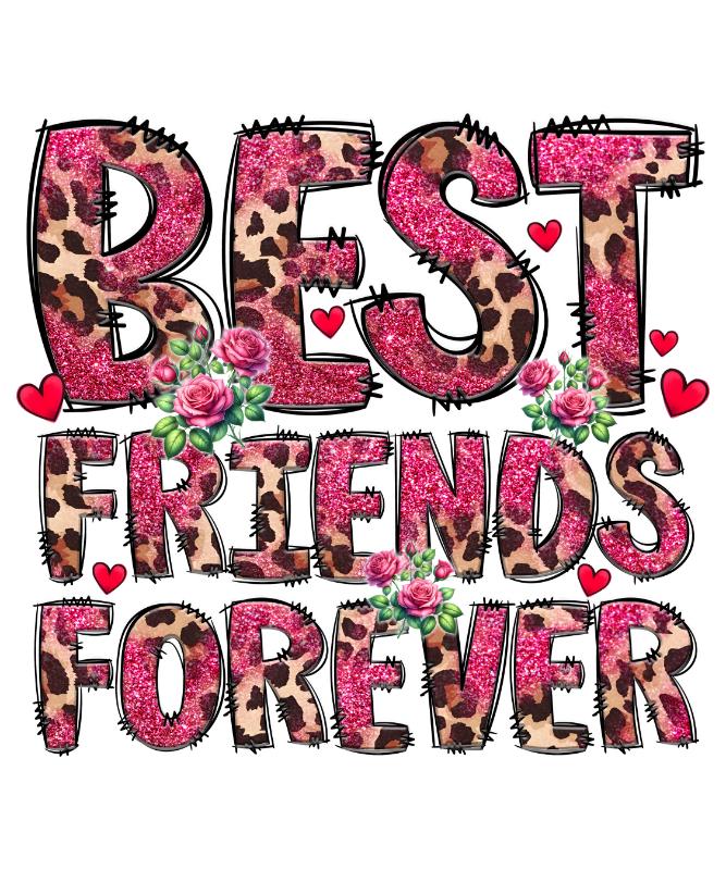 UV DTF decal Stickers cup wraps small decals friends bestie 4 for Cup, glass, mugs, phone case, car, computer, furniture decals, DIY stickers UV DTF Transfer stickers wraps DIY Crafts