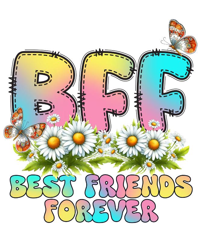 UV DTF decal Stickers cup wraps small decals friends bestie 3 for Cup, glass, mugs, phone case, car, computer, furniture decals, DIY stickers UV DTF Transfer stickers wraps DIY Crafts