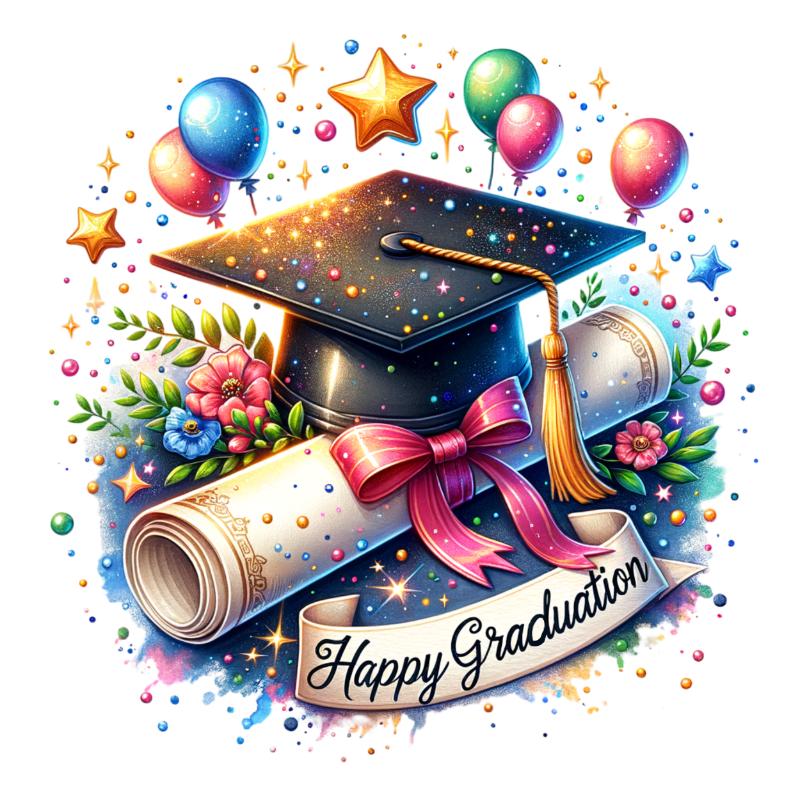 UV DTF decal Stickers cup wraps small decals gradution 356 for Cup, glass, mugs, phone case, car, computer, furniture decals, DIY stickers UV DTF Transfer stickers wraps DIY Crafts