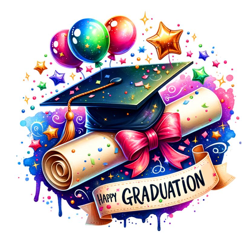 UV DTF decal Stickers cup wraps small decals gradution 147 for Cup, glass, mugs, phone case, car, computer, furniture decals, DIY stickers UV DTF Transfer stickers wraps DIY Crafts