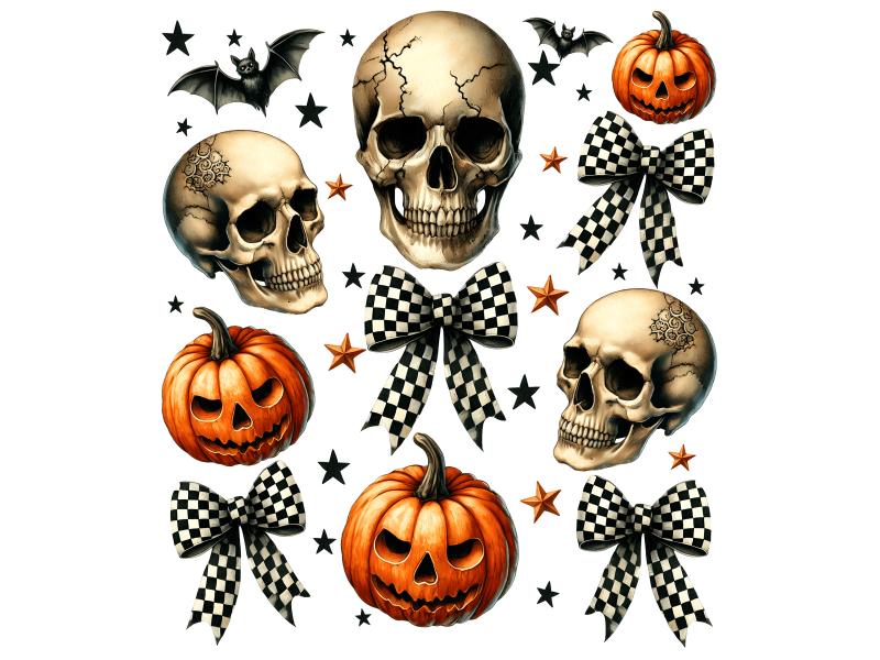 UV DTF decal Stickers cup wraps small decals halloween 7 for Cup, glass, mugs, phone case, car, computer, furniture decals, DIY stickers UV DTF Transfer stickers wraps DIY Crafts