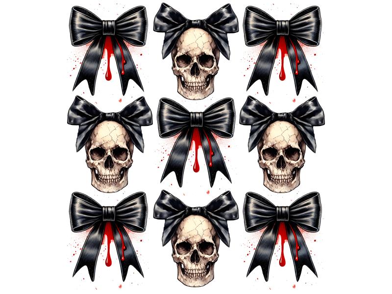 UV DTF decal Stickers cup wraps small decals halloween 6 for Cup, glass, mugs, phone case, car, computer, furniture decals, DIY stickers UV DTF Transfer stickers wraps DIY Crafts