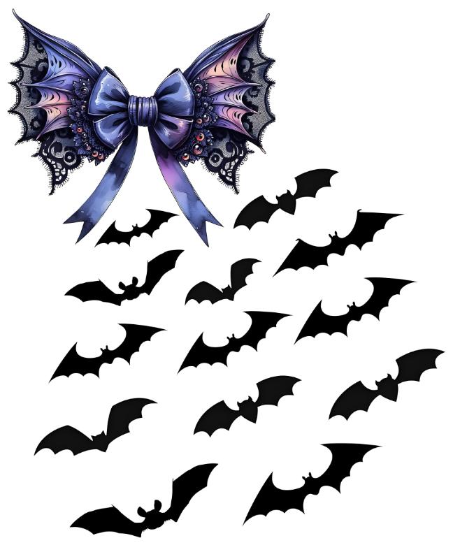 UV DTF decal Stickers cup wraps small decals halloween 104 for Cup, glass, mugs, phone case, car, computer, furniture decals, DIY stickers UV DTF Transfer stickers wraps DIY Crafts