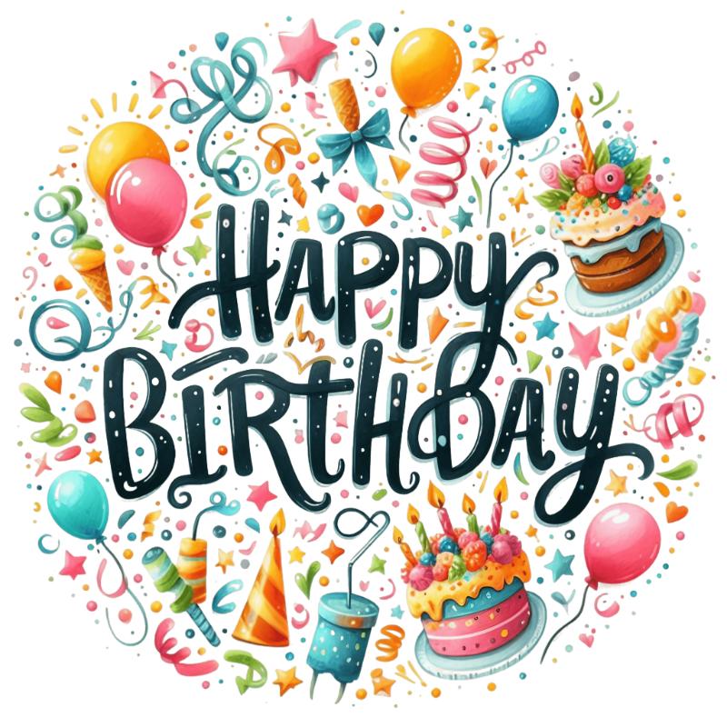 Heat transfers Iron on stickers  happy birthday 62 for Tshirts Iron on Decal Patches Stickers Clothes Hat Pillows DIY Crafts