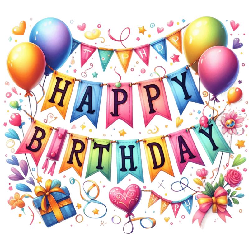 Heat transfers Iron on stickers  happy birthday 57 for Tshirts Iron on Decal Patches Stickers Clothes Hat Pillows DIY Crafts