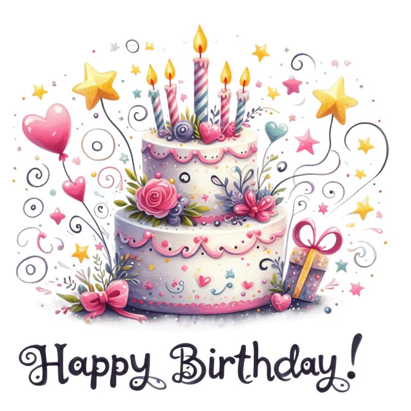 Heat transfers Iron on stickers  happy birthday 43 for Tshirts Iron on Decal Patches Stickers Clothes Hat Pillows DIY Crafts